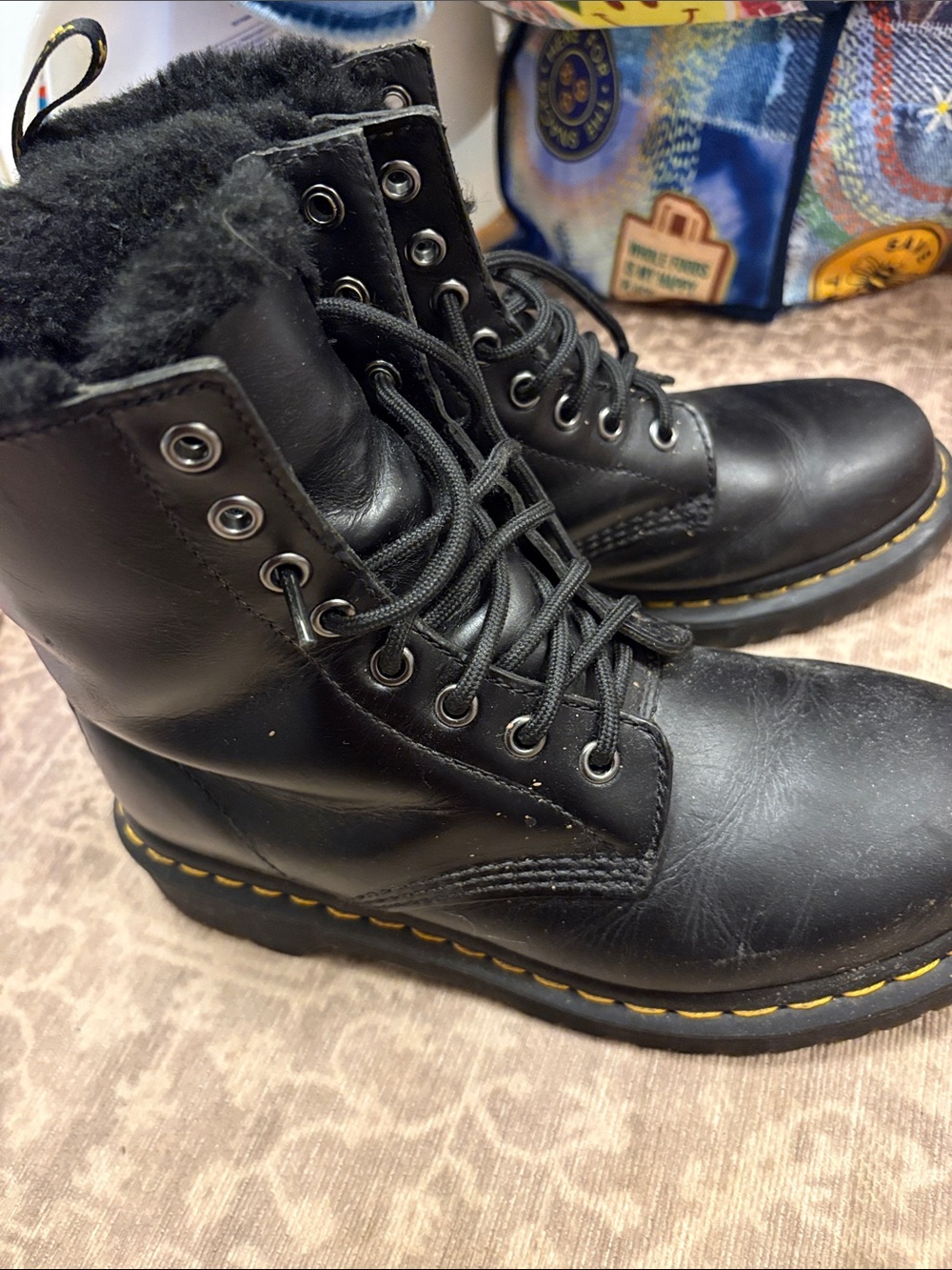 Black insulated Dr. Martens